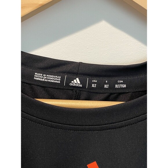 Adidas‎ Men's Stadium Heat Ready T Shirt Black Size XLT - Picture 3 of 5